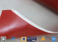 260℃ Heat Insulation 3732 0.45mm Red Color Silicone Coated Fiberglass Fabric
