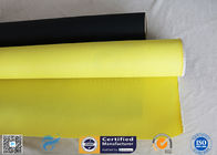 High - Temp 260℃ Alkali Free 0.45mm Yellow Color Silicone Coated Fiberglass Fabric