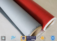 Waterproof 40/40g 18oz 0.45mm Silicone Coated Fiberglass Fabric 260℃ Gray Color