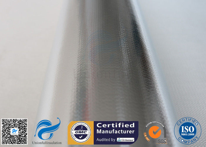 Heat Reflective 0.43MM 480G Aluminium Foil Fiberglass Cloth SDS Certification
