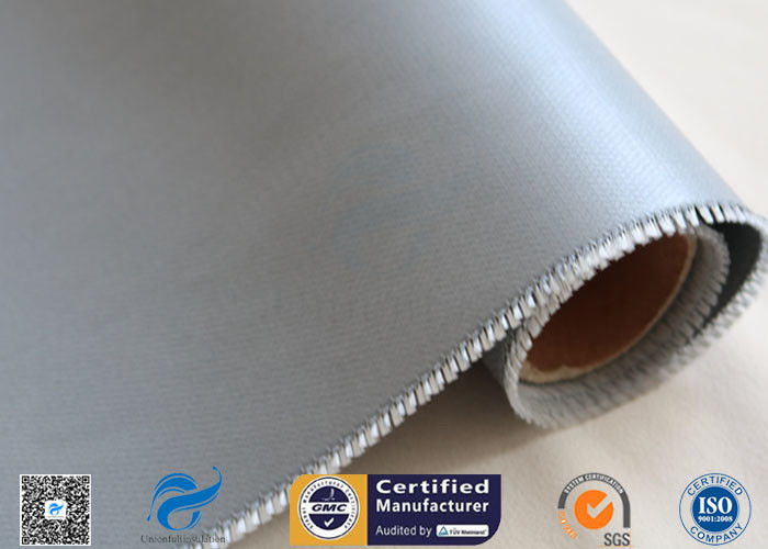 3732 590GSM 0.5MM Silicone Coated Fiberglass Fabric Fire Blanket High Strength