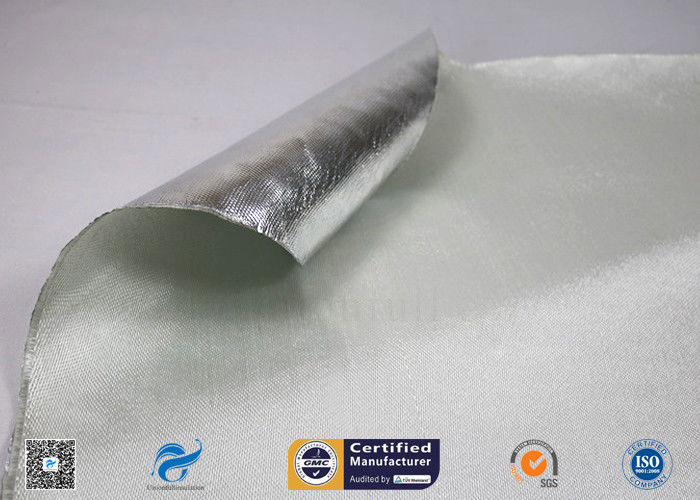 Aluminum Coated Fiberglass Fabric For Fireproof 260 ℃ High Temperature