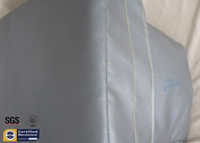 Grey Thermal Insulation Jacket Removable Fiberglass Cover 300℃ 25MM