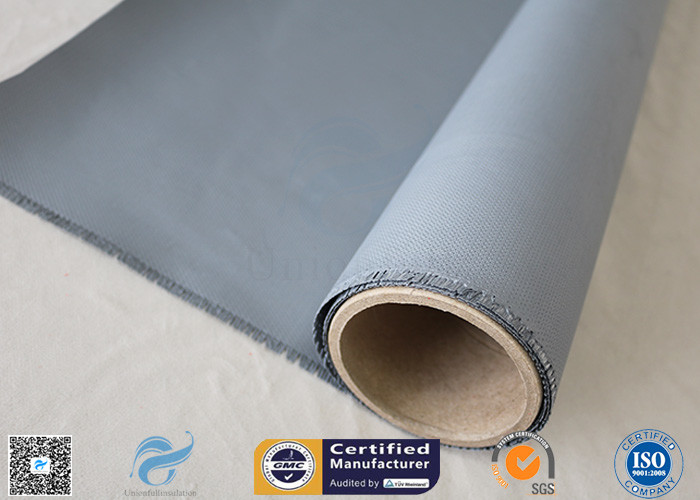 1.2*50m Alkali Free 18OZ Two Sides 4HS Silicone Rubber Coated Fiberglass Fabric