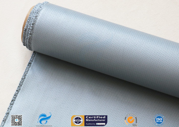 15 Oz Silicone Coated Fiberglass Fabric For Welding Blanket 0.43mm