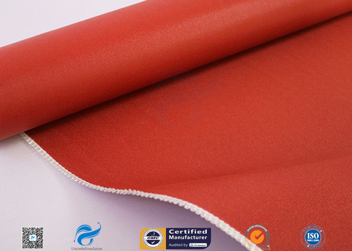 0.85mm Silicone Coated Fiberglass Fabric 260℃ High Temperaturer Resistant