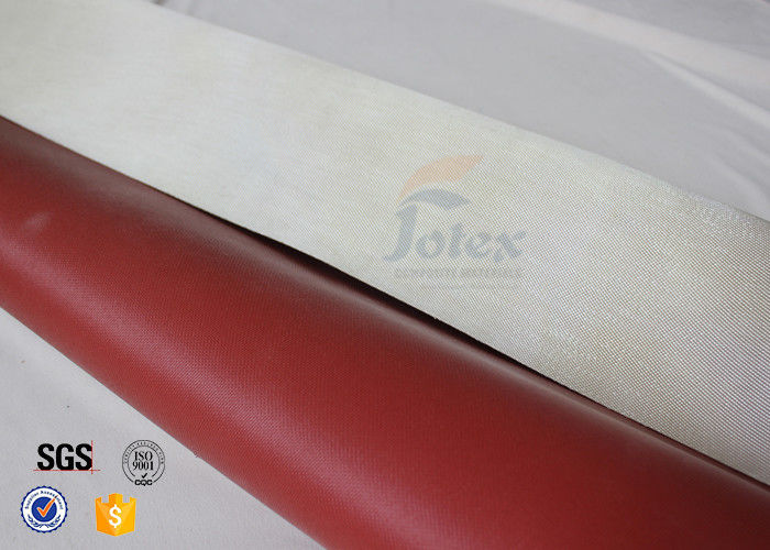 Silicone Coated High Silica Cloth 700g 0.8mm Red Silicone Fibre Glass Fabric
