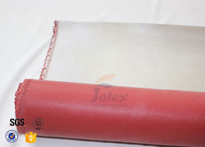 20oz 0.7MM Red Silicone Coated High Silica Fabric 1000℃ Fiber Glass Cloth